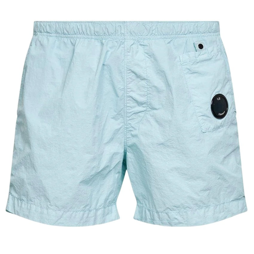 CP Company Flatt Nylon Lens Zwembroek Licht Blauw
