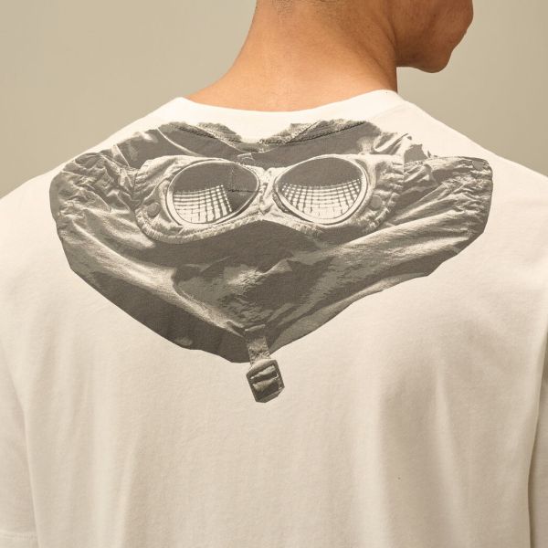 CP Company Goggle Print Back T-shirt Off White