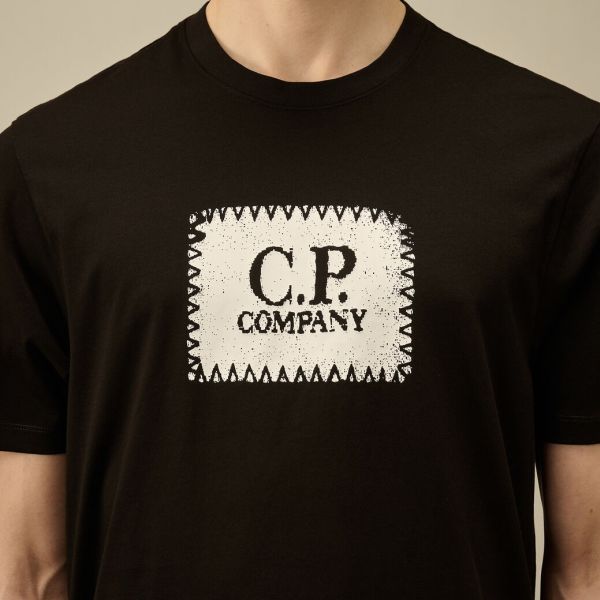 CP Company Label T-shirt Zwart