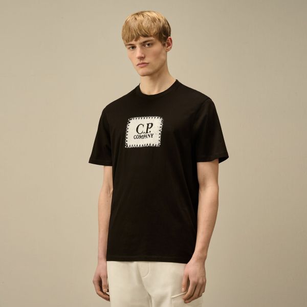 CP Company Label T-shirt Zwart
