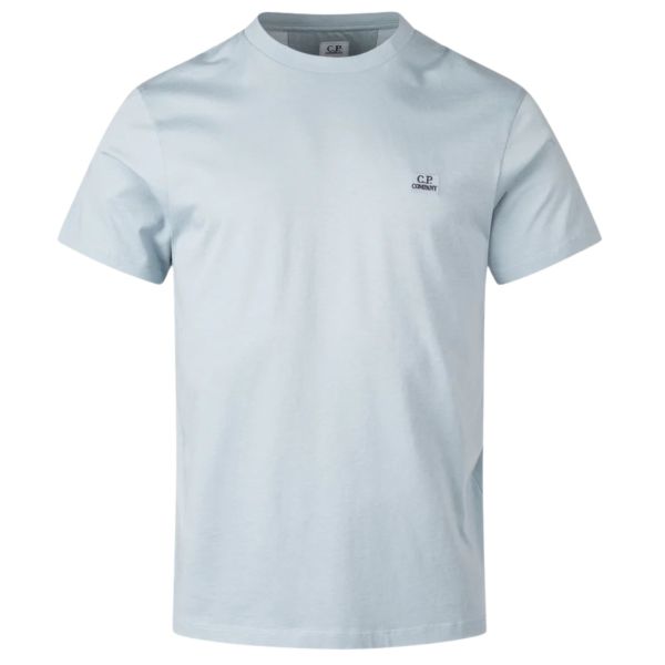 CP Company Logo Patch T-shirt Licht Blauw