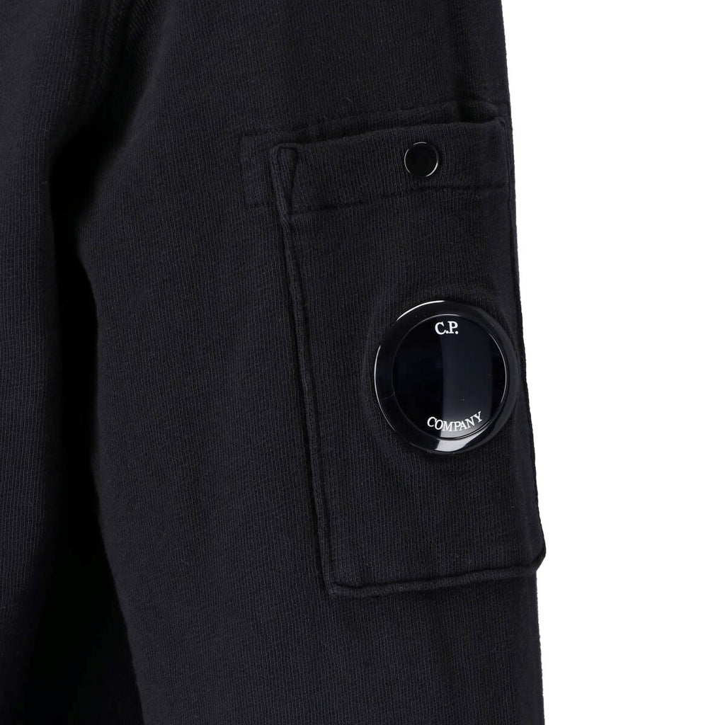 CP Company Malfilè Fleece Lens Half Zip Sweater Zwart