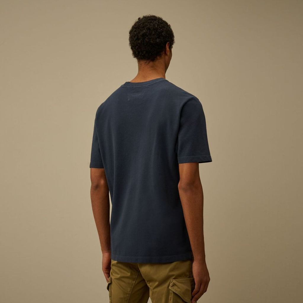 CP Company Piquet Pigment Dyed T-shirt Navy