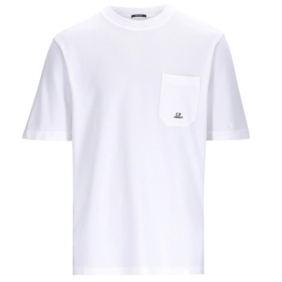 CP Company Piquet Pigment Dyed T-shirt Wit