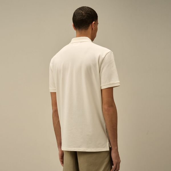 CP Company Stretch Piquet Polo Wit
