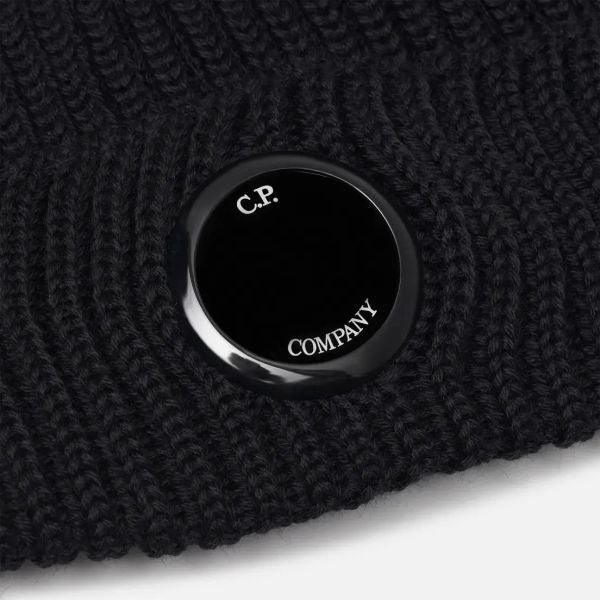 CP Company Ribbed Muts Zwart