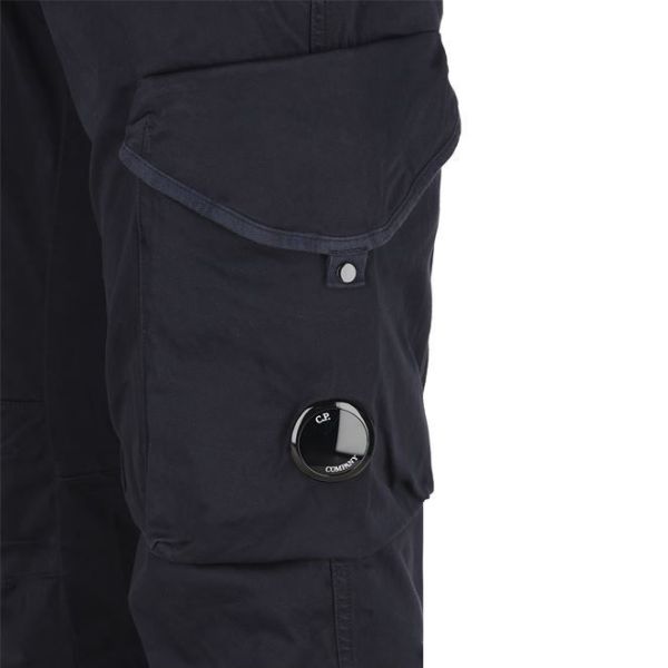 CP Company Stretch Sateen Utility Lens Cargo Broek Navy