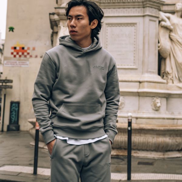 Croyez Abstract Hoodie Antraciet