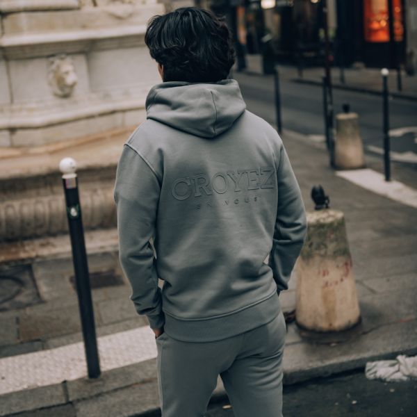 Croyez Abstract Hoodie Antraciet