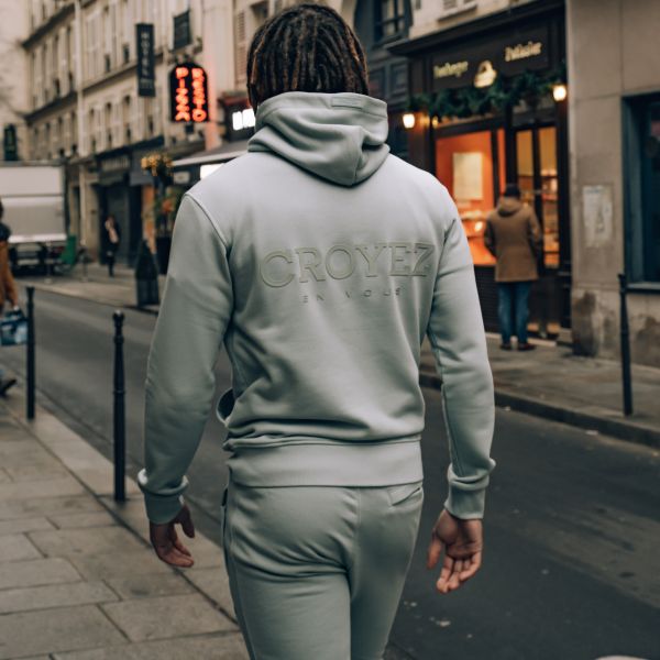 Croyez Abstract Hoodie Blauw