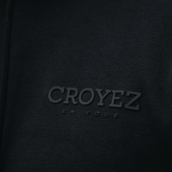 croyez abstract hoodie zwart