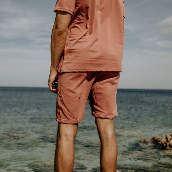 Croyez Abstract Korte Broek Rood
