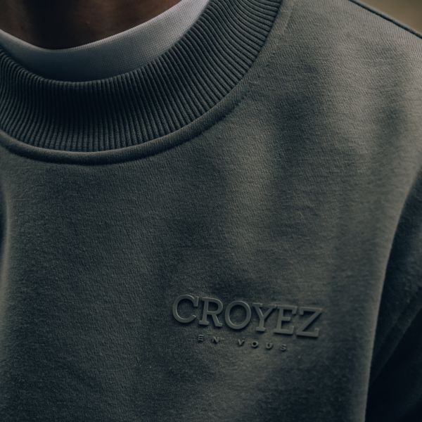 Croyez Abstract Sweater Antraciet