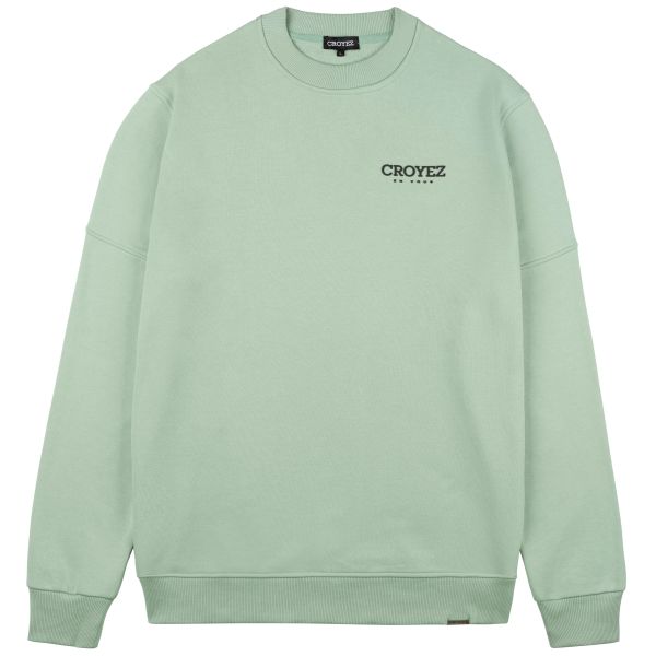croyez abstract sweater licht groen