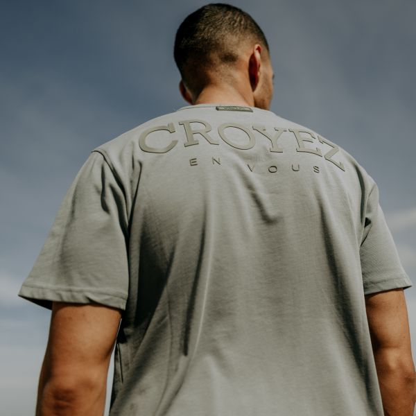 Croyez Abstract T-shirt Antraciet