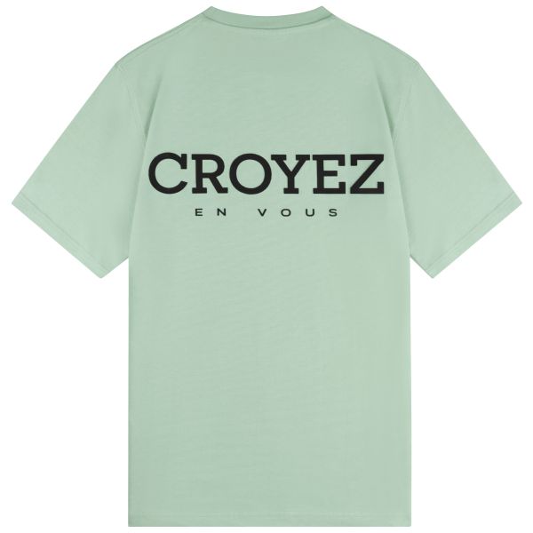 croyez abstract t-shirt licht groen