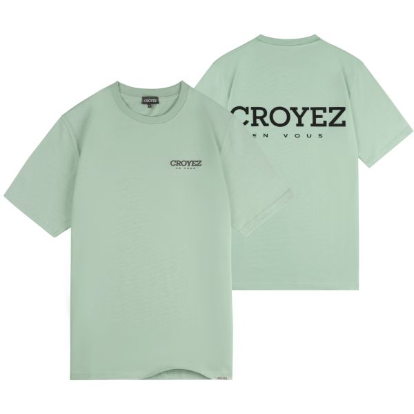 croyez abstract t-shirt licht groen