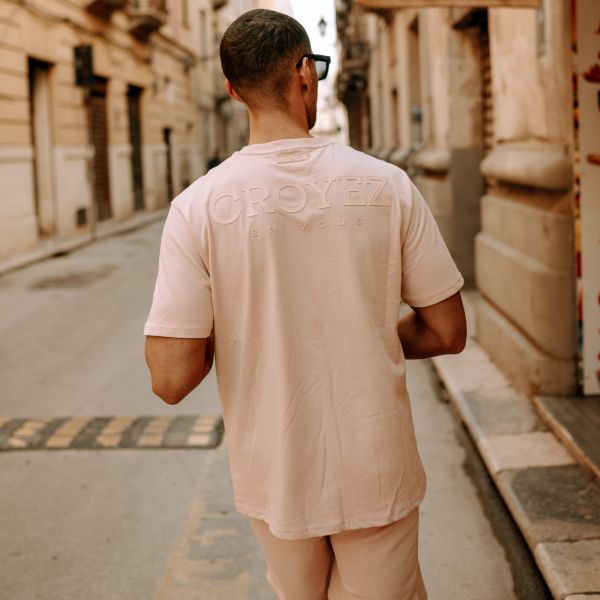 Croyez Abstract T-shirt Roze