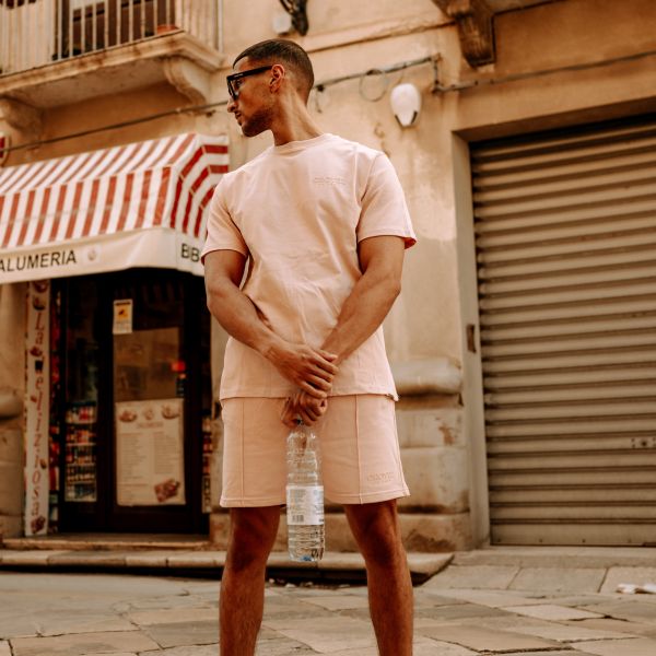 Croyez Abstract T-shirt Roze
