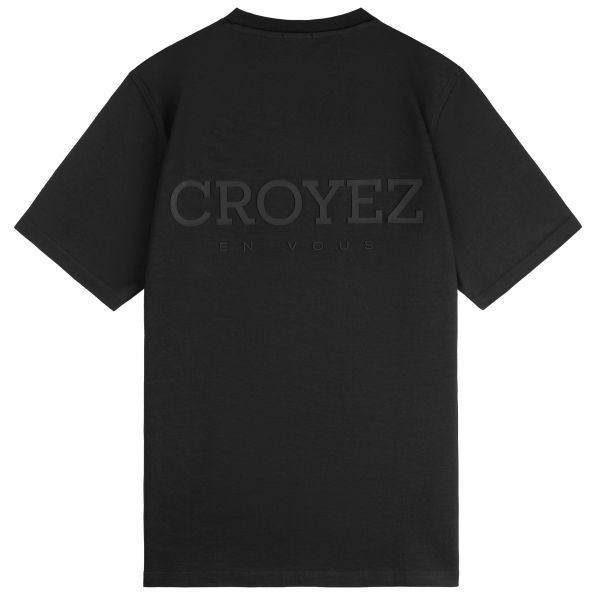 croyez abstract t-shirt zwart