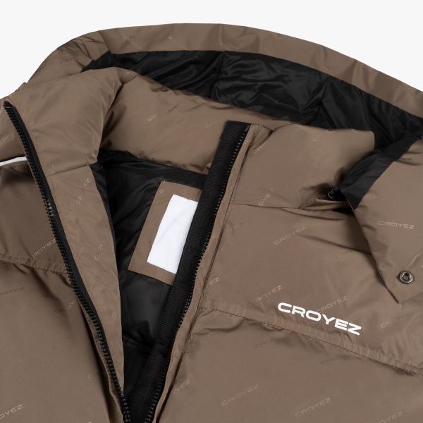 Croyez Allover Puffer Bruin