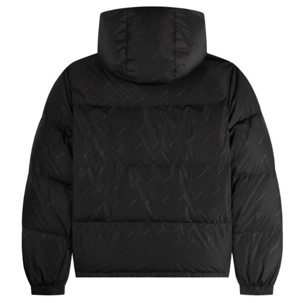 Croyez Allover Puffer Zwart