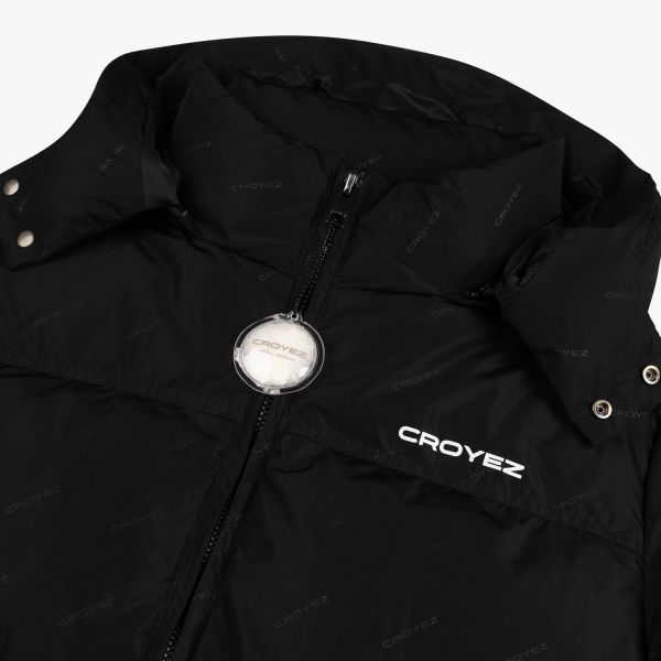 Croyez Allover Puffer Zwart
