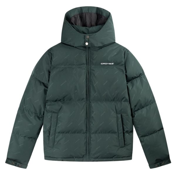 Croyez Allover Puffer Donker Groen