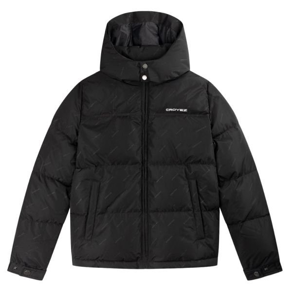 Croyez Allover Puffer Zwart