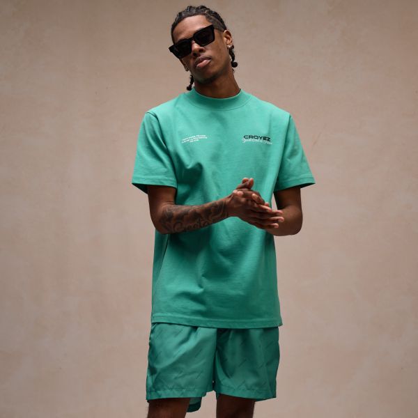 Croyez Allover Zwembroek Turquoise