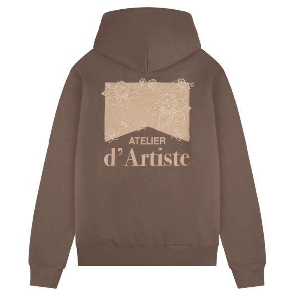 Croyez Atelier Flower Hoodie Bruin