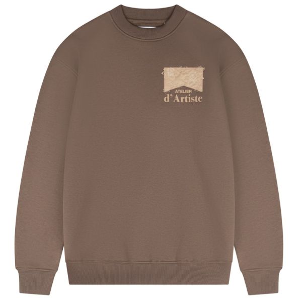 Croyez Atelier Flower Sweater Bruin