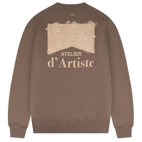 Croyez Atelier Flower Sweater Bruin