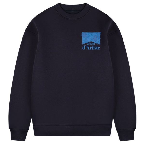 Croyez Atelier Flower Sweater Navy