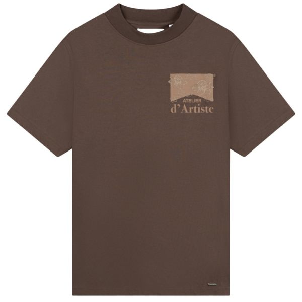 Croyez Atelier Flower T-shirt Bruin