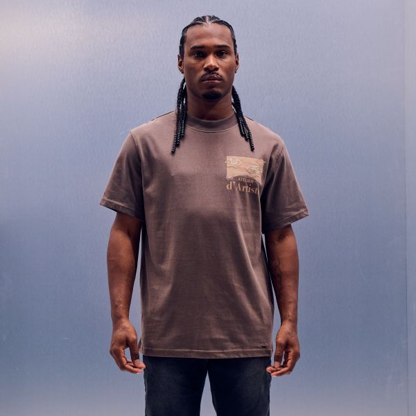 Croyez Atelier Flower T-shirt Bruin