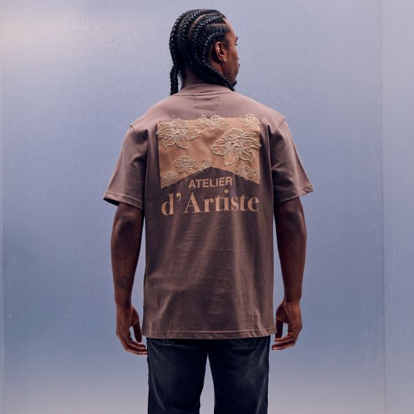 Croyez Atelier Flower T-shirt Bruin