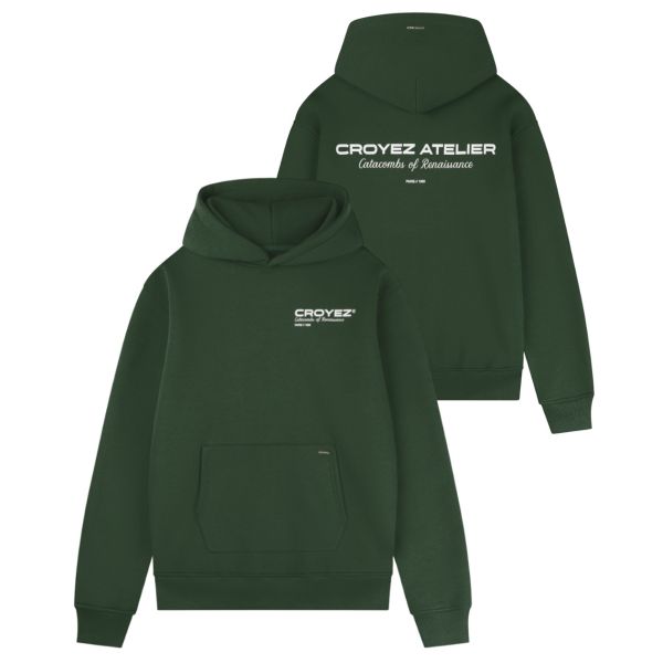 Croyez Atelier Hoodie Donker Groen