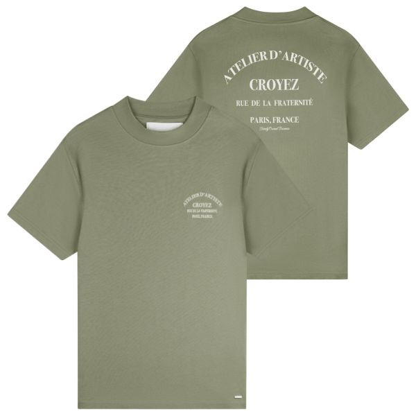 Croyez Atelier T-shirt Donker Groen
