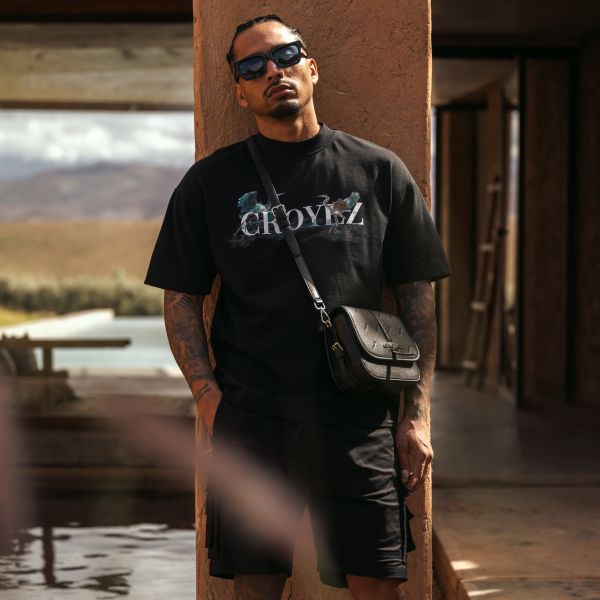 Croyez Blue Heron T-shirt Zwart