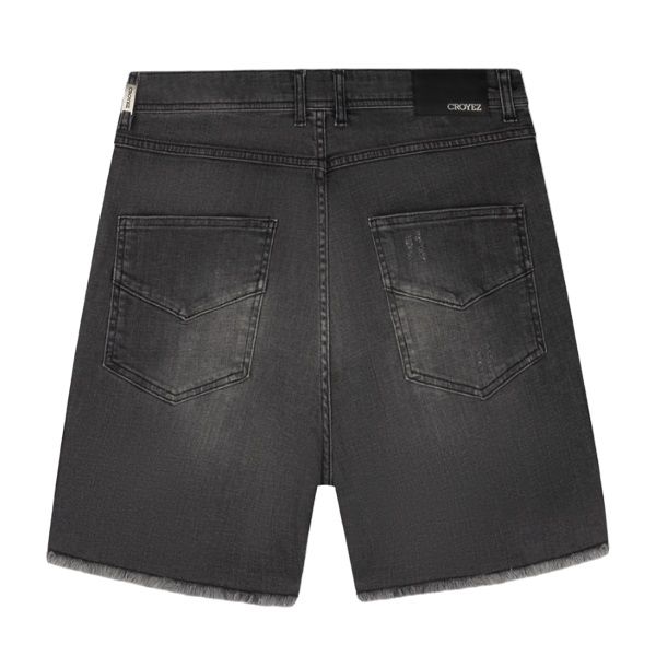 Croyez CH1 Distressed Denim Korte Broek Antraciet