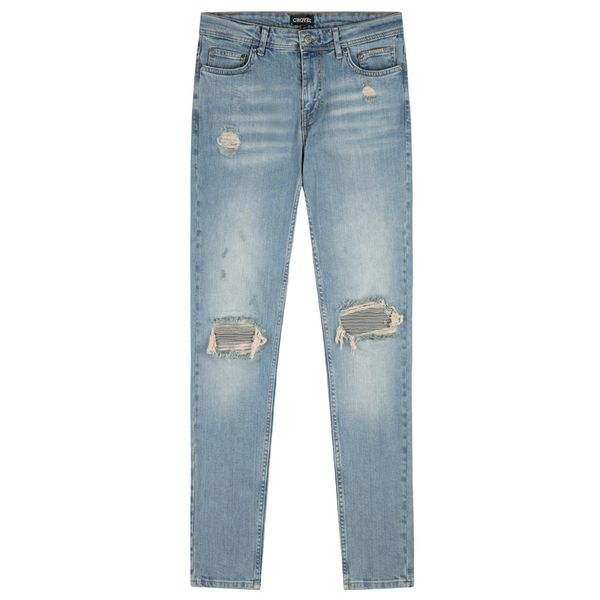 croyez ch1 distressed jeans blauw