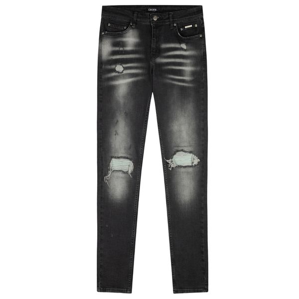 croyez ch1 distressed jeans zwart
