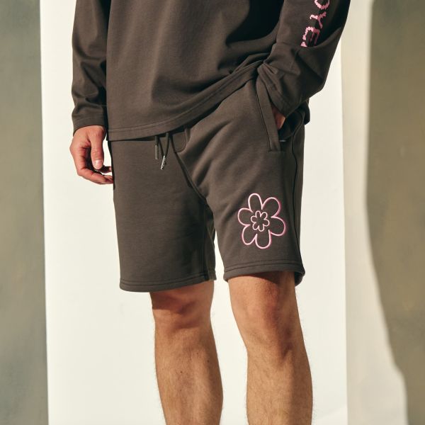 Croyez Contour De La Fleur Korte Broek Bruin
