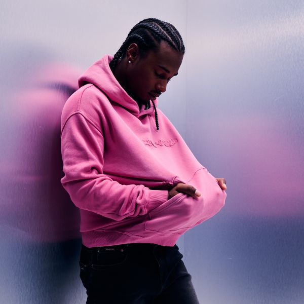 Croyez Cutout Hoodie Roze
