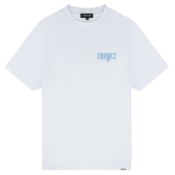 croyez eagle t-shirt wit blauw
