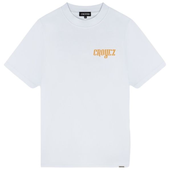 croyez eagle t-shirt wit oranje