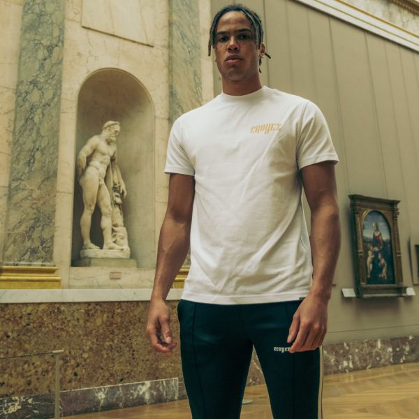 croyez eagle t-shirt wit oranje