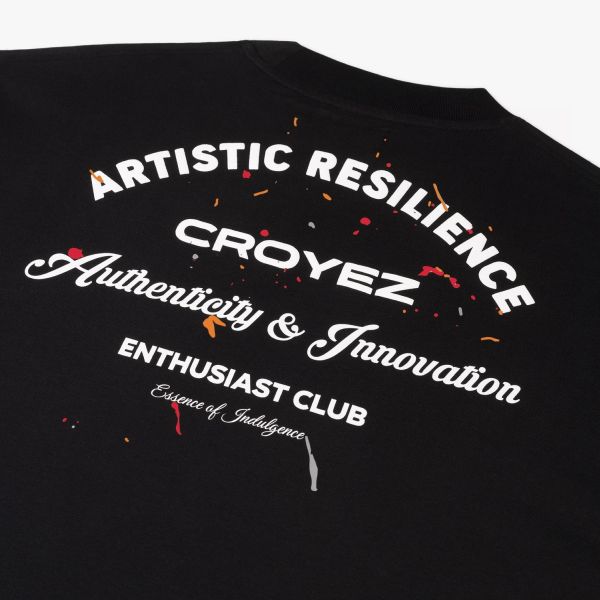 Croyez Enthusiast Club T-shirt Zwart
