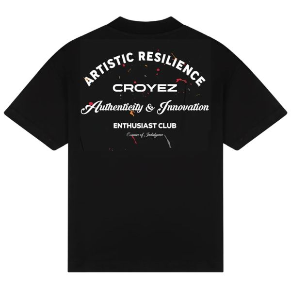 Croyez Enthusiast Club T-shirt Zwart